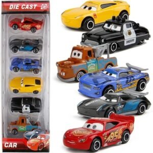 Mini Metal Die Cast Car Set Of-6 Toy Vehicle Play Set Free Wheel High Speed Unbreakable For Kids,Small Racing Car For Exciting Playtime Adventures,Movie Vehicle Car For Kids,Multicolor (Copy)