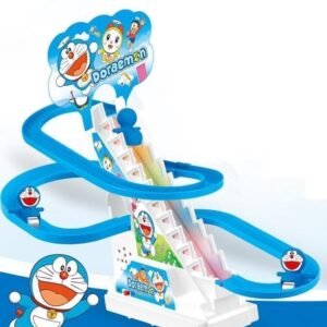 Doraemon Motorized Climbing Toy for Kids | Battery Operated with Flashing Lights & Fun Movement | Interactive Cartoon Character Toy for Boys & Girls (3+ Years)