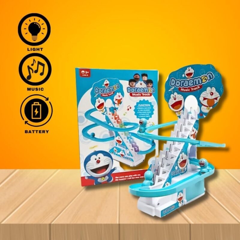 Doraemon Motorized Climbing Toy for Kids | Battery Operated with Flashing Lights & Fun Movement | Interactive Cartoon Character Toy for Boys & Girls (3+ Years) - Image 7